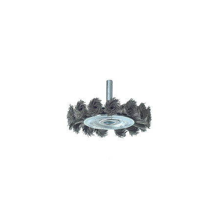 Lessmann Knot Wheel Brush 75mm x 0.50 Steel Wire