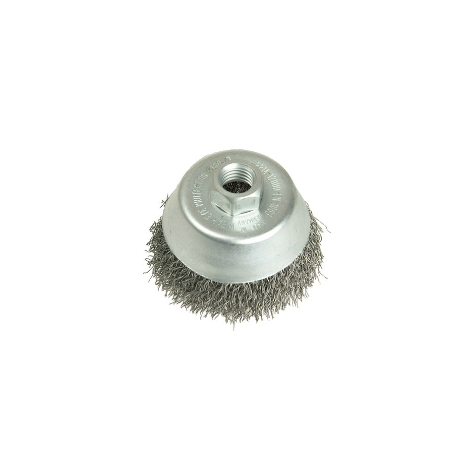 Lessmann Cup Brush 150mm M14 x 0.35 Steel Wire