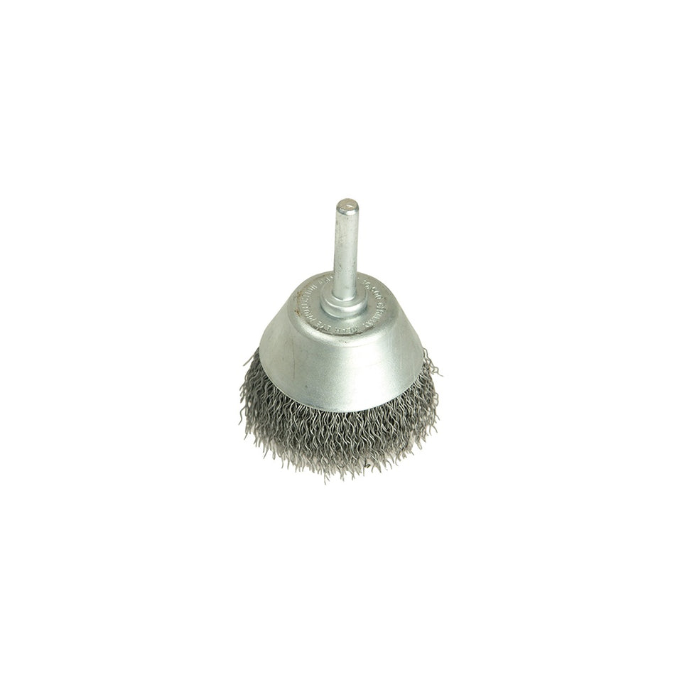 Lessmann Cup Brush with Shank D40mm x 15h x 0.30 Steel Wire