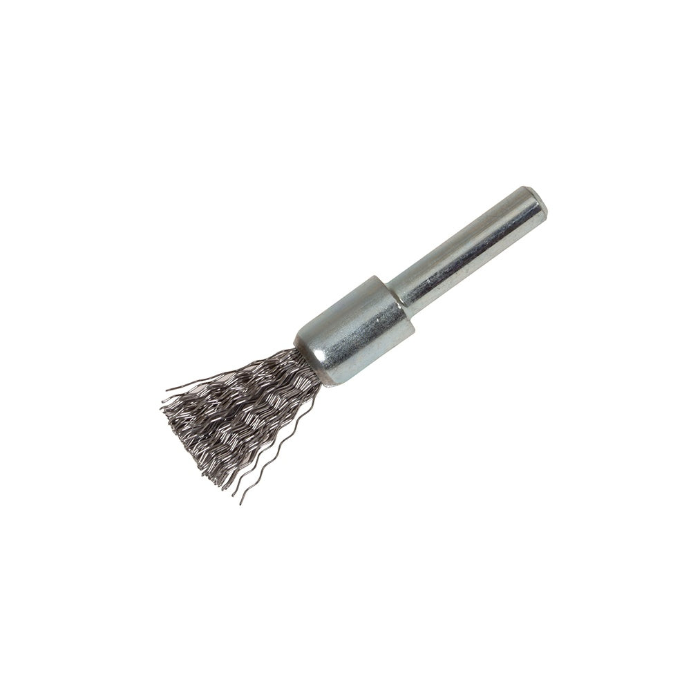 Lessmann End Brush with Shank 12 x 20mm 0.30 Steel Wire