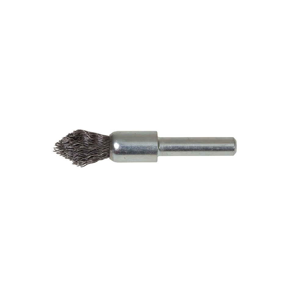 Lessmann Pointed End Brush with Shank 12/60 x 20mm 0.30 Steel Wire
