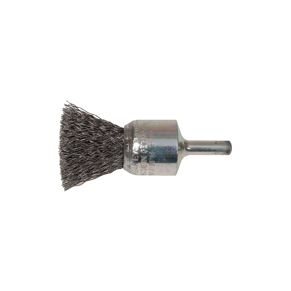 Lessmann End Brush with Shank 23/22 x 25mm 0.30 Steel Wire