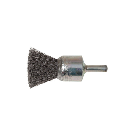Lessmann End Brush with Shank 23/22 x 25mm 0.30 Steel Wire