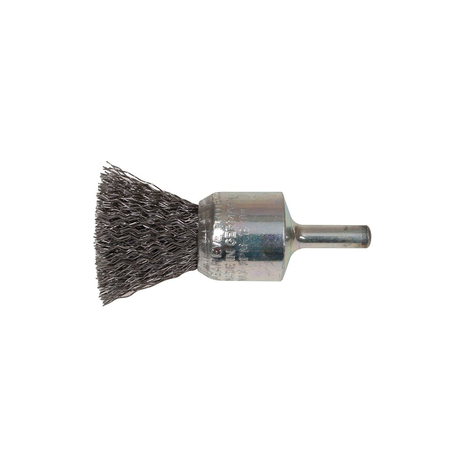 Lessmann End Brush with Shank 23/22 x 25mm 0.30 Steel Wire