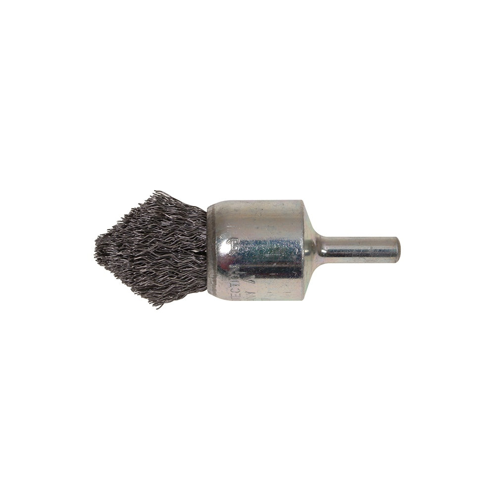 Lessmann Pointed End Brush with Shank 23/68 x 25mm 0.30 Steel Wire