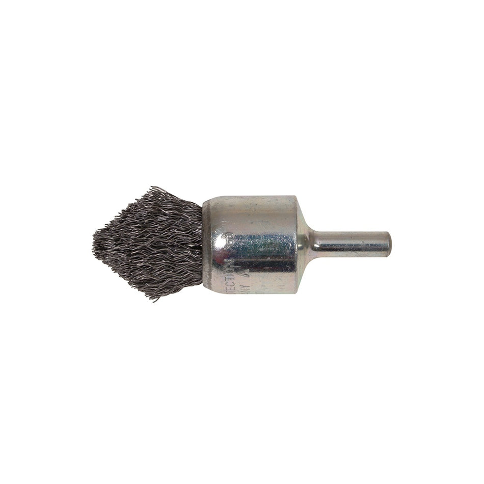 Lessmann Pointed End Brush with Shank 23/68 x 25mm 0.30 Steel Wire