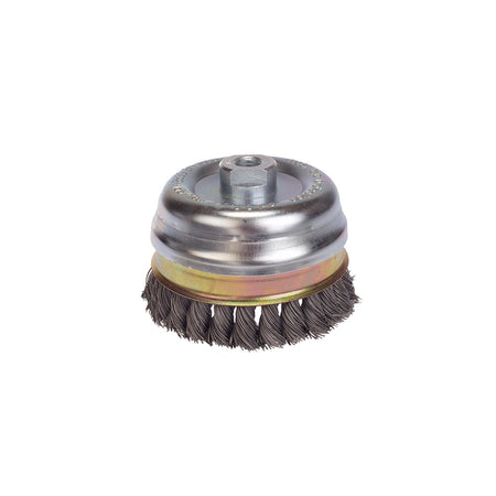 Lessmann Knot Cup Brush 65mm M14 x 20 x 0.35 Steel Wire