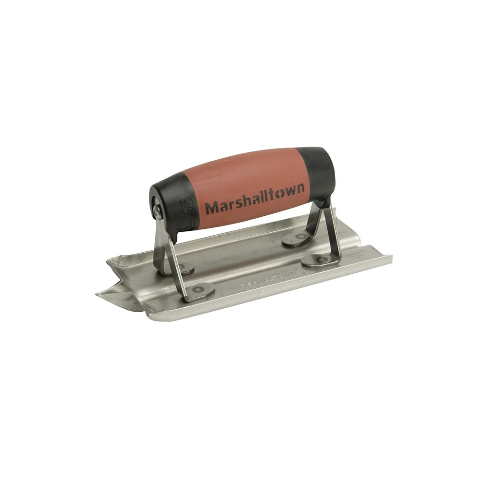 Marshalltown M180D Groover Trowel Stainless Steel Durasoft Handle 6 x 3in