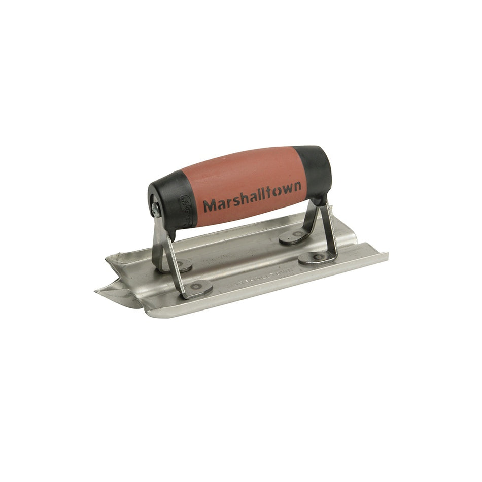 Marshalltown M180D Groover Trowel Stainless Steel Durasoft Handle 6 x 3in