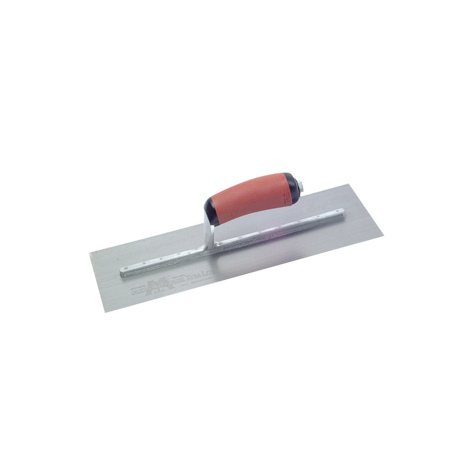 Marshalltown MPB14SSD Pre-Worn Plasterers Trowel Stainless Steel DuraSoft Handle 14in x 5in