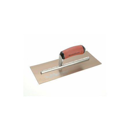 Marshalltown MPB7GSD Pre-Worn Plasterers Trowel Gold Stainless Steel DuraSoft 12in x 5in