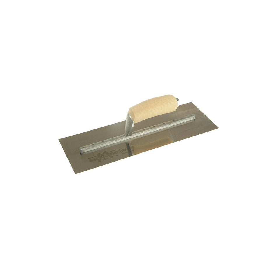 Marshalltown MXS73SS Cement Trowel Stainless Steel Wooden Handle 14in x 4.3/4in