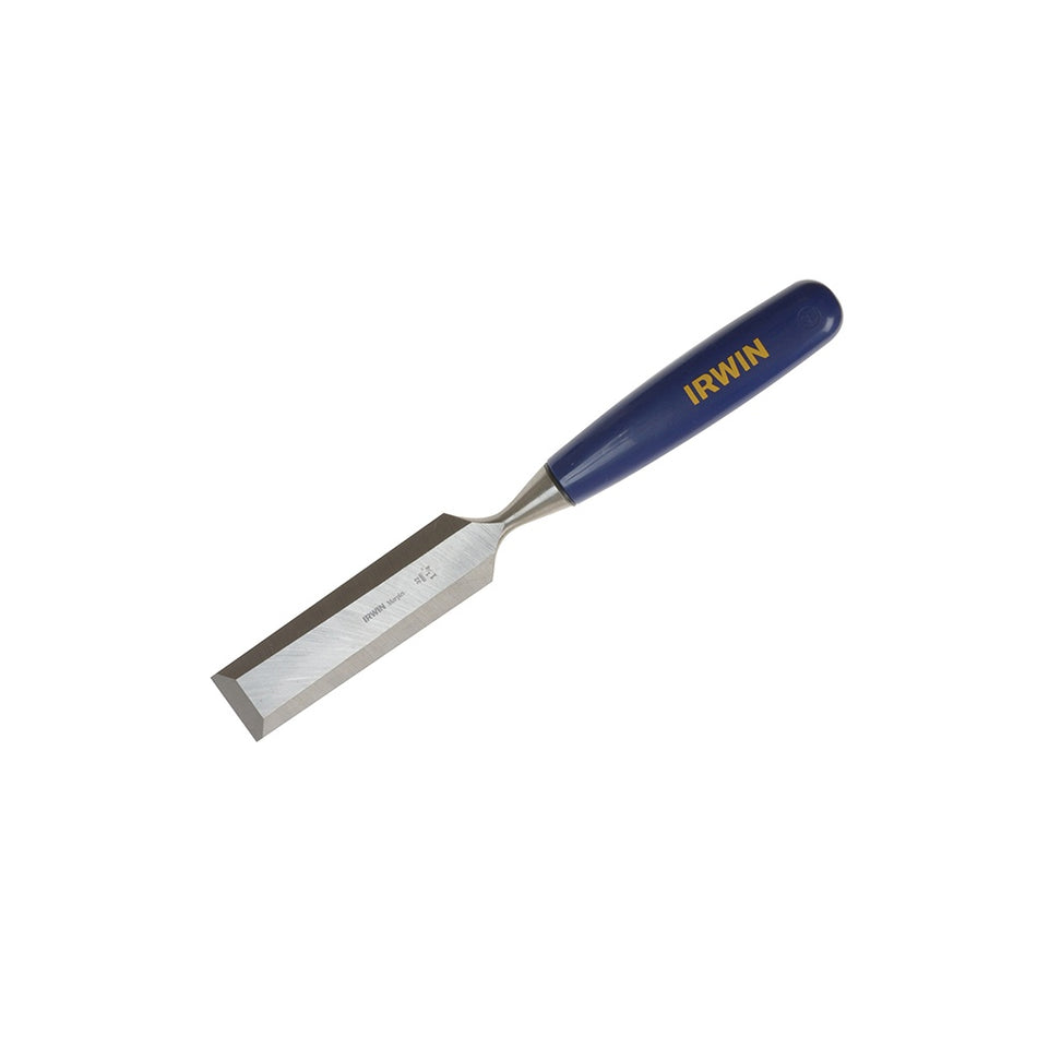 IRWIN Marples M444 Bevel Edge Chisel Blue Chip Handle 32mm (1 1/4in)