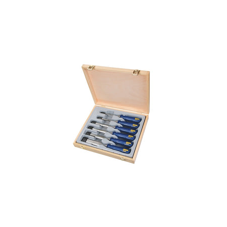 IRWIN Marples M444 Bevel Edge Chisel Blue Chip Handle Set 6: 6, 10, 13, 19, 25 & 32mm
