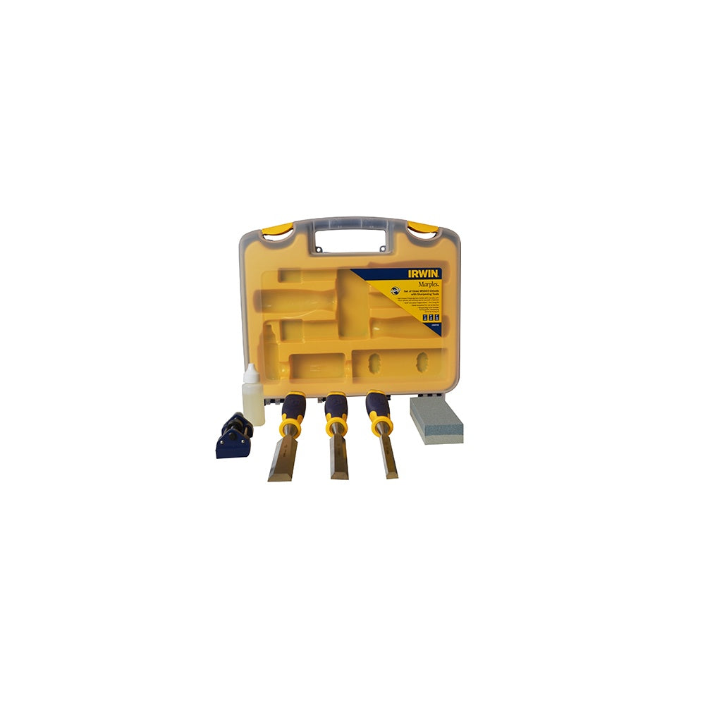 IRWIN Marples MS500 All-Purpose Chisel ProTouch Handle Set 3: 12, 19, & 25mm Sharpening