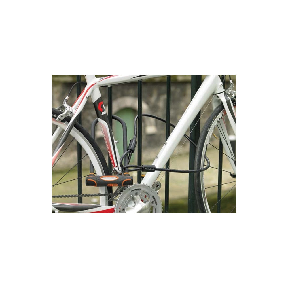 Master Lock High Security U Bar with Cable 280 x 110 x 13mm