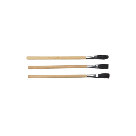 Monument 3015M Flux Brushes (3) Wood Handle