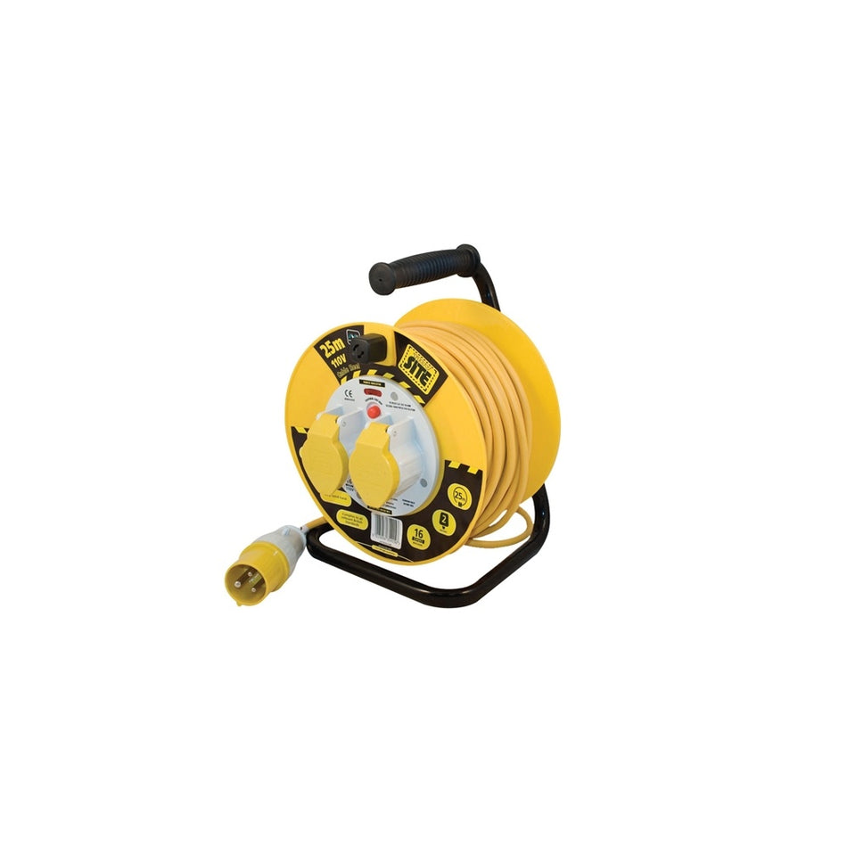 Masterplug Cable Reel 25 Metre 16A 110 Volt Thermal Cut-Out