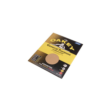 Oakey Glasspaper Sheets 230 x 280mm Assorted (5)
