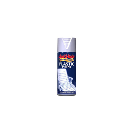 Plasti-kote Plastic Paint Spray White Gloss 400ml