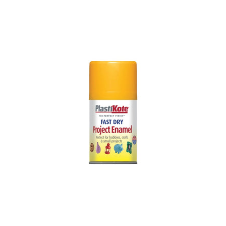 Plasti-kote Fast Dry Enamel Aerosol Sunshine Yellow 100ml