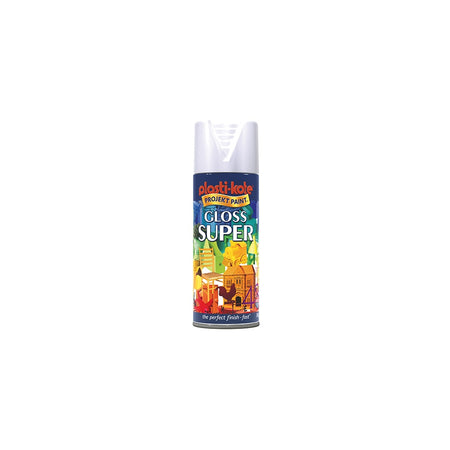 Plasti-kote Super Gloss Spray White 400ml