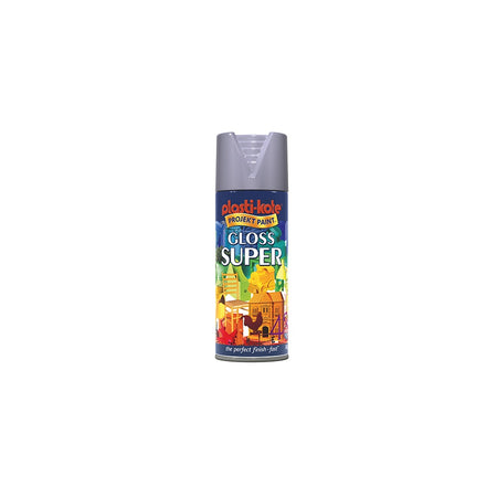 Plasti-kote Super Gloss Spray Aluminium 400ml