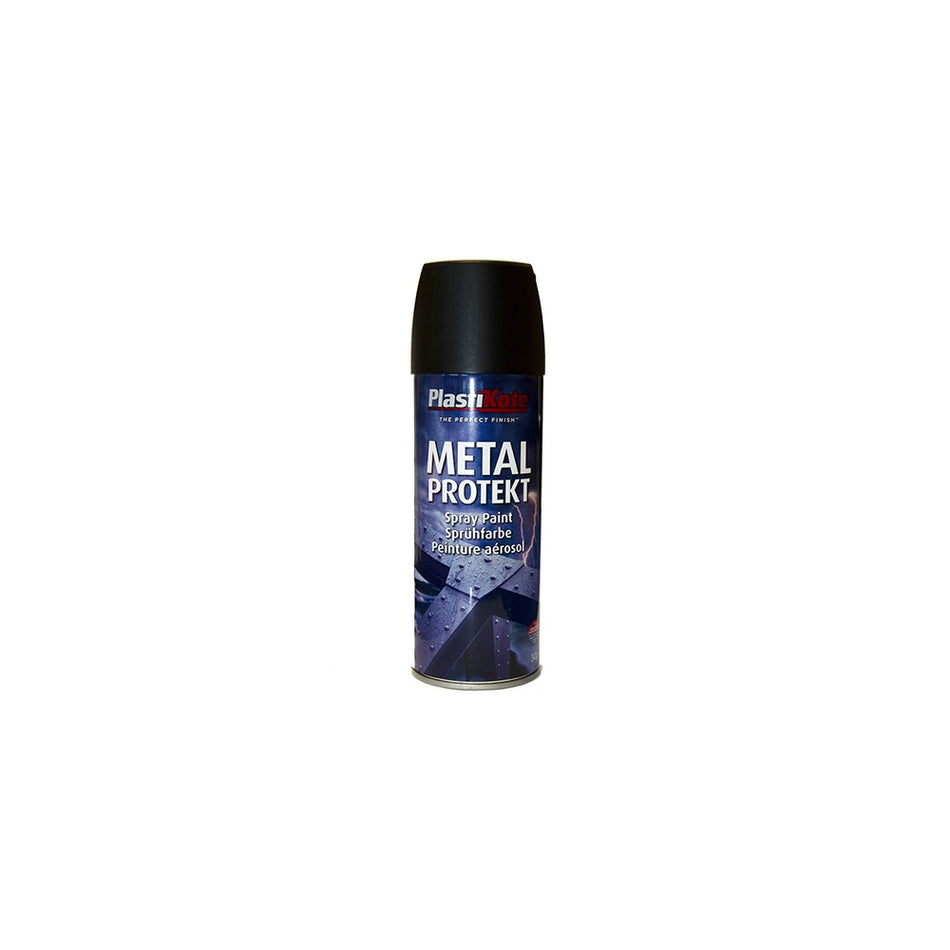 Plasti-kote Metal Protekt Spray Matt Black 400ml