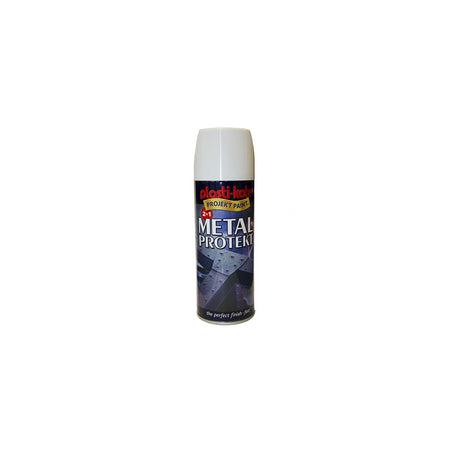 Plasti-kote Metal Protekt Spray Gloss White 400ml