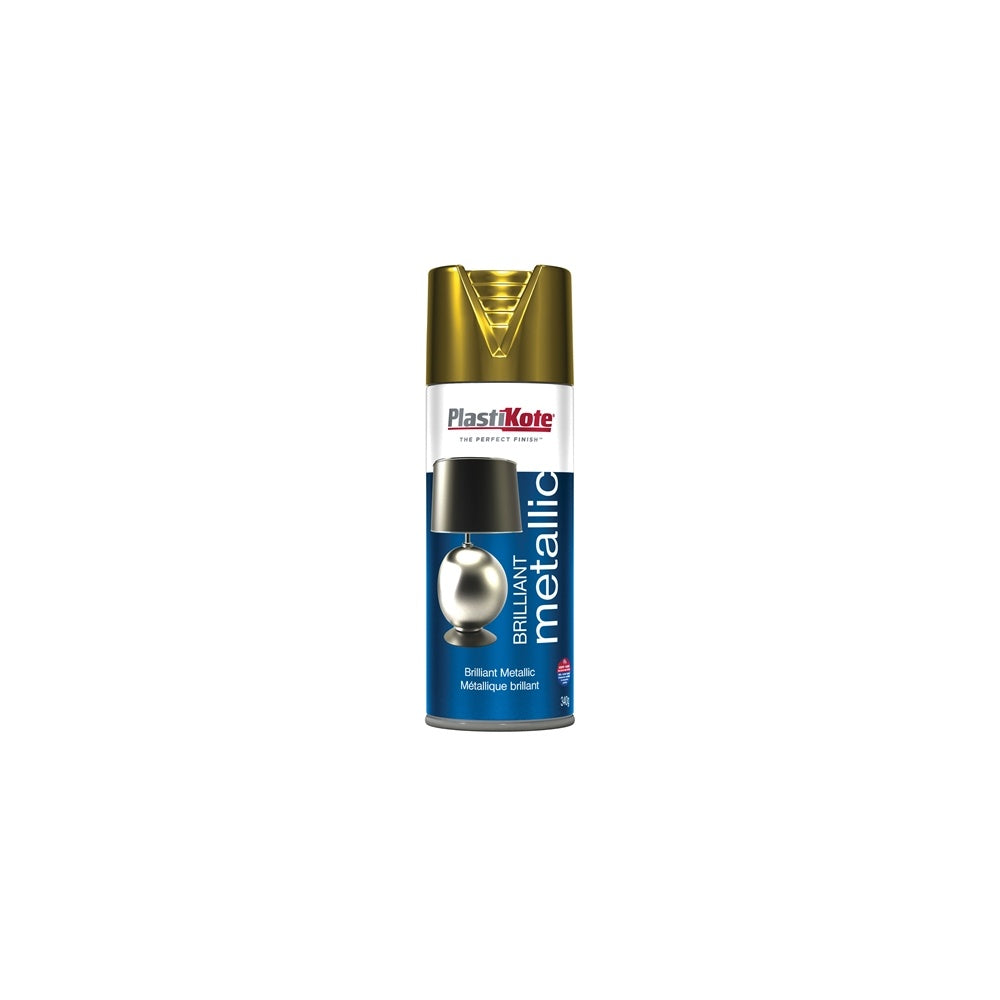 Plasti-kote Brilliant Metallic Spray Gold 400ml