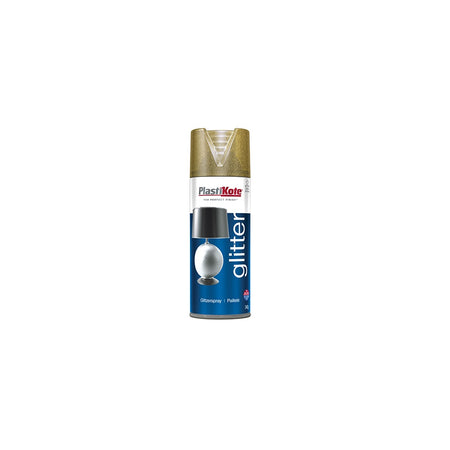 Plasti-kote Glitter Effect Spray Gold 400ml