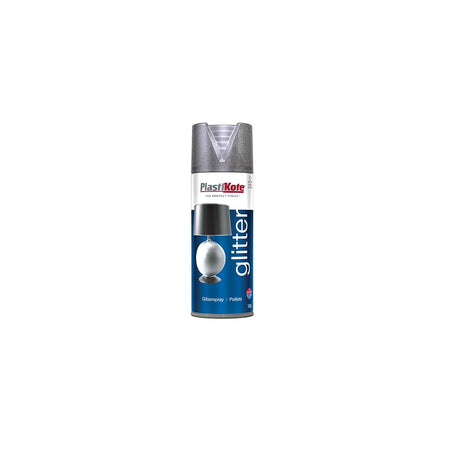 Plasti-kote Glitter Effect Spray Silver 400ml