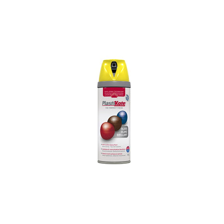 Plasti-kote Twist & Spray Gloss New Yellow 400ml