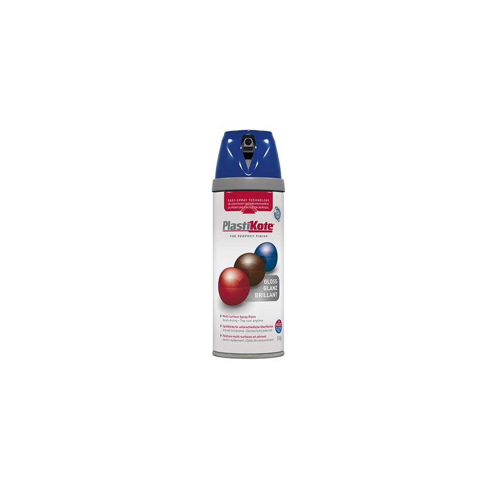 Plasti-kote Twist & Spray Gloss Pacific Blue 400ml