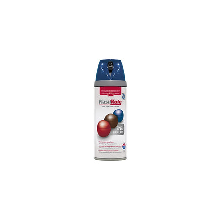 Plasti-kote Twist & Spray Gloss Royal Blue 400ml