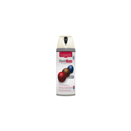 Plasti-kote Twist & Spray Satin Porcelain 400ml