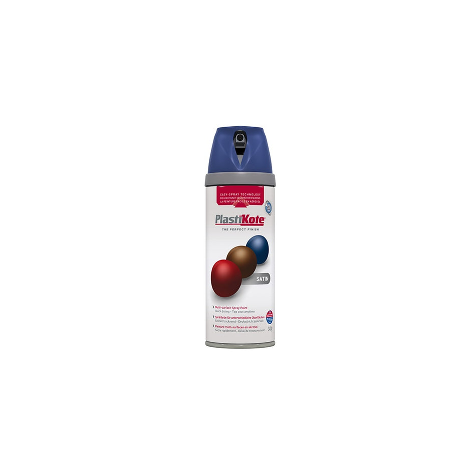 Plasti-kote Twist & Spray Satin Night Navy 400ml