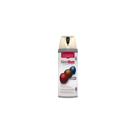 Plasti-kote Twist & Spray Satin Grey Beige 400ml