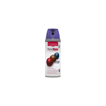 Plasti-kote Twist & Spray Satin Sumptuous Purple 400ml