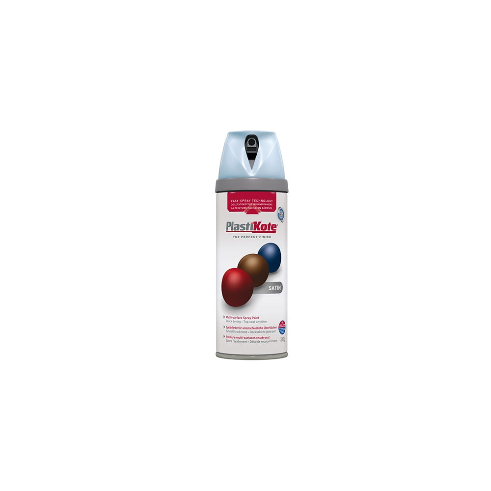 Plasti-kote Twist & Spray Satin Baby Blue 400ml