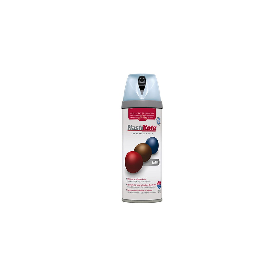 Plasti-kote Twist & Spray Satin Baby Blue 400ml