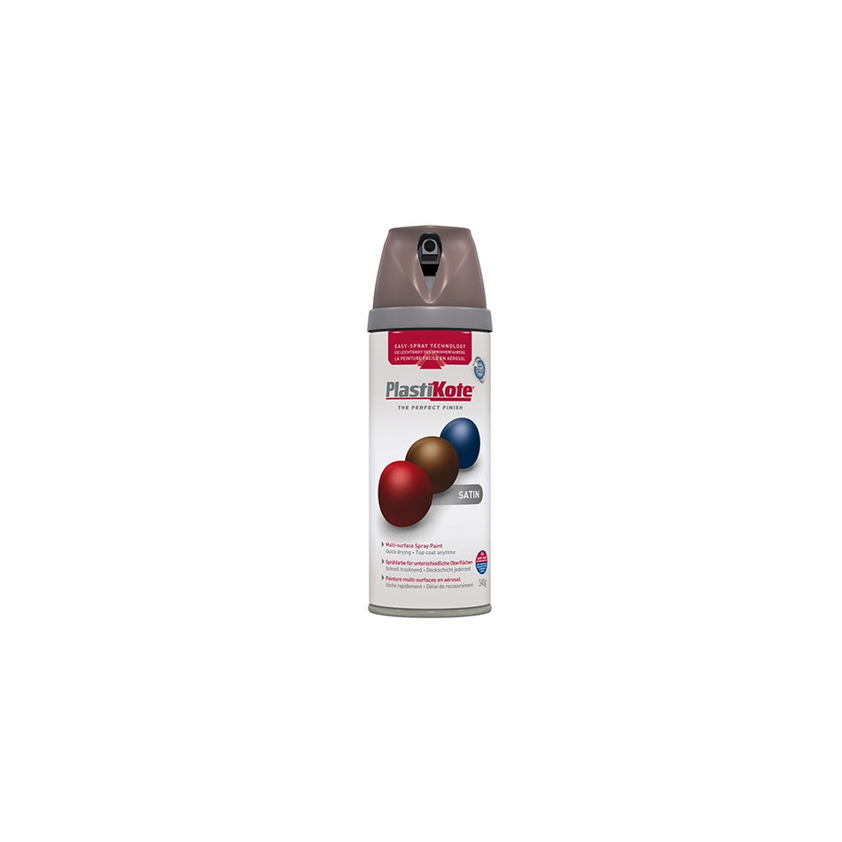 Plasti-kote Twist & Spray Satin Cappuccino 400ml