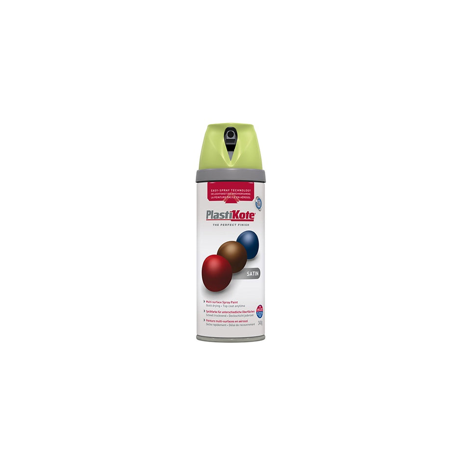 Plasti-kote Twist & Spray Satin Pistachio 400ml