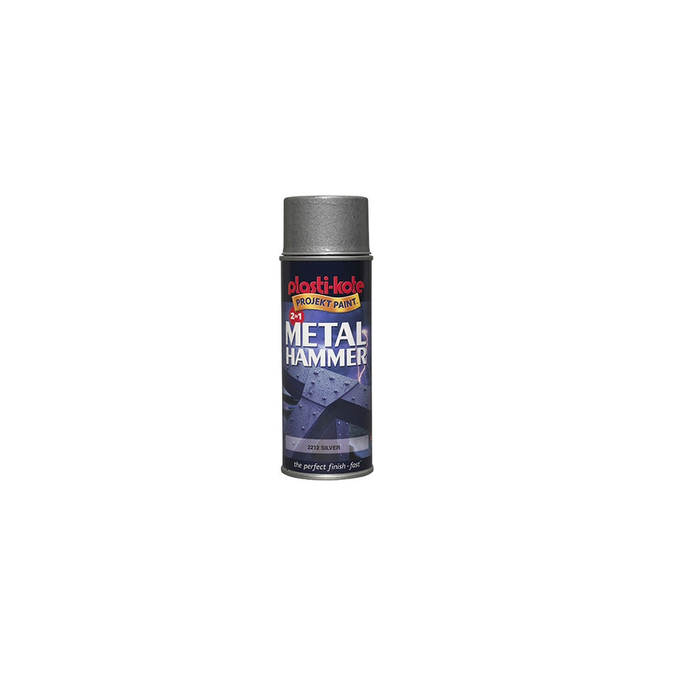 Plasti-kote Metal Paint Hammer Spray Black 400ml