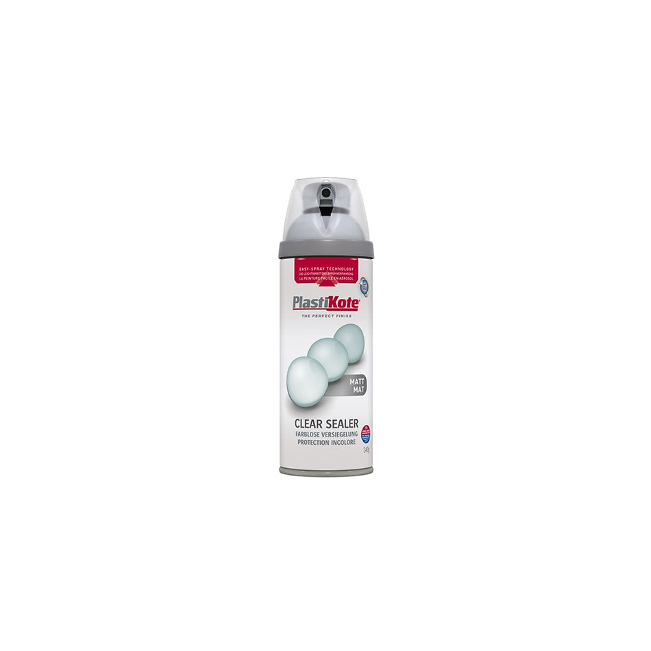 Plasti-kote Twist & Spray Matt Clear Acrylic 400ml