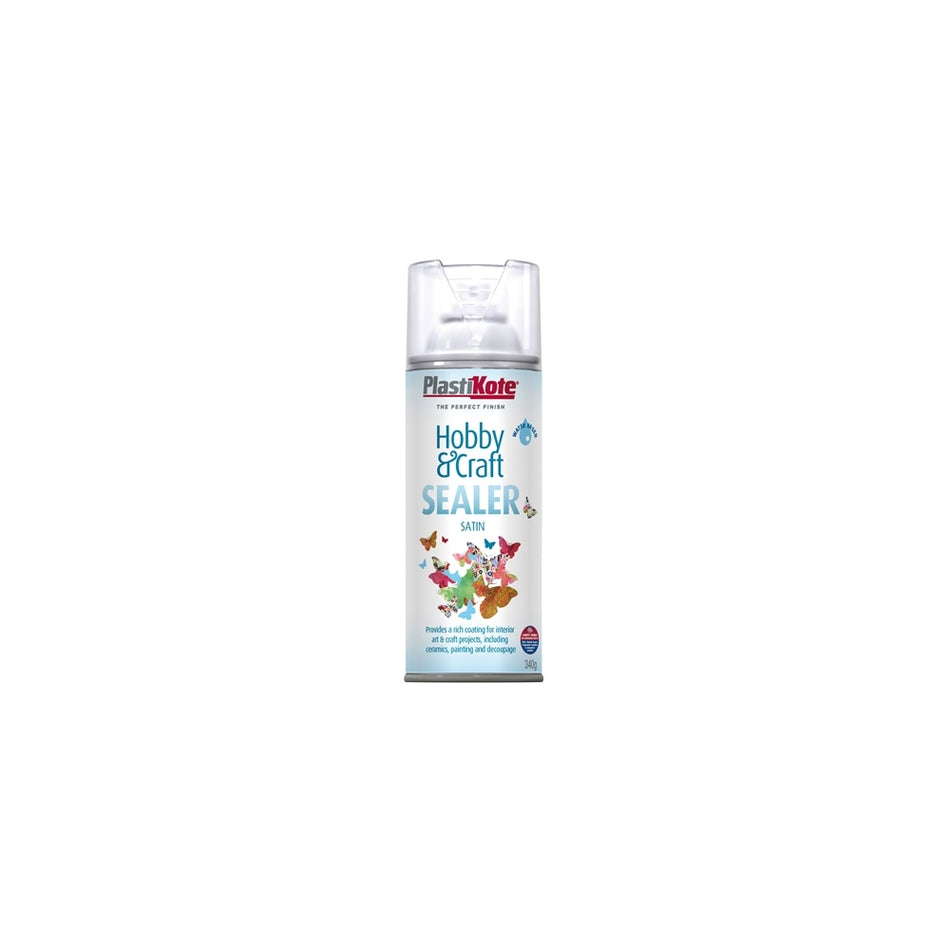 Plasti-kote Hobby & Craft Sealer Spray Clear Satin 400ml