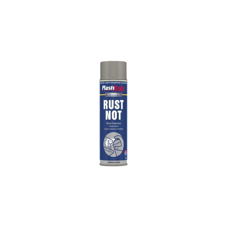 Plasti-kote Rust Not Spray Matt Aluminium 500ml