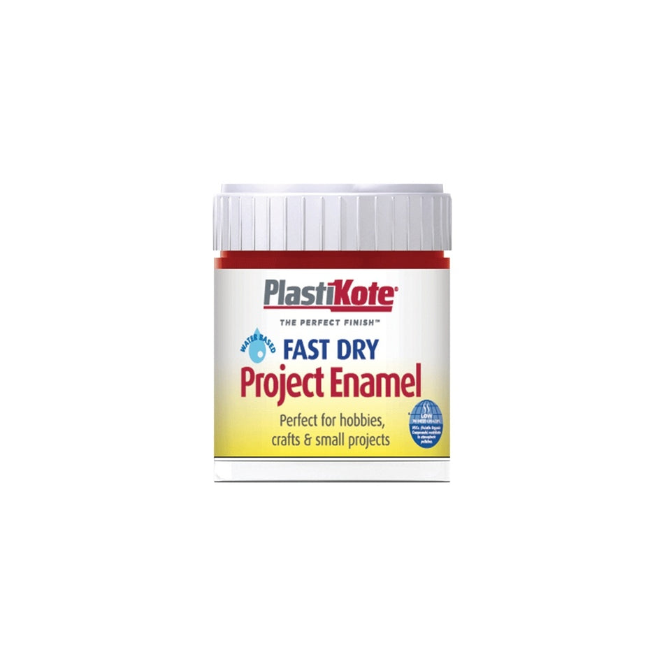 Plasti-kote Fast Dry Enamel Paint B25 Bottle Metallic Red 59ml