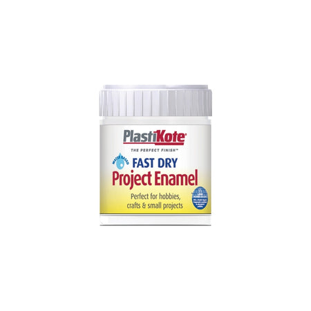 Plasti-kote Fast Dry Enamel Paint B5 Bottle White Matt 59ml