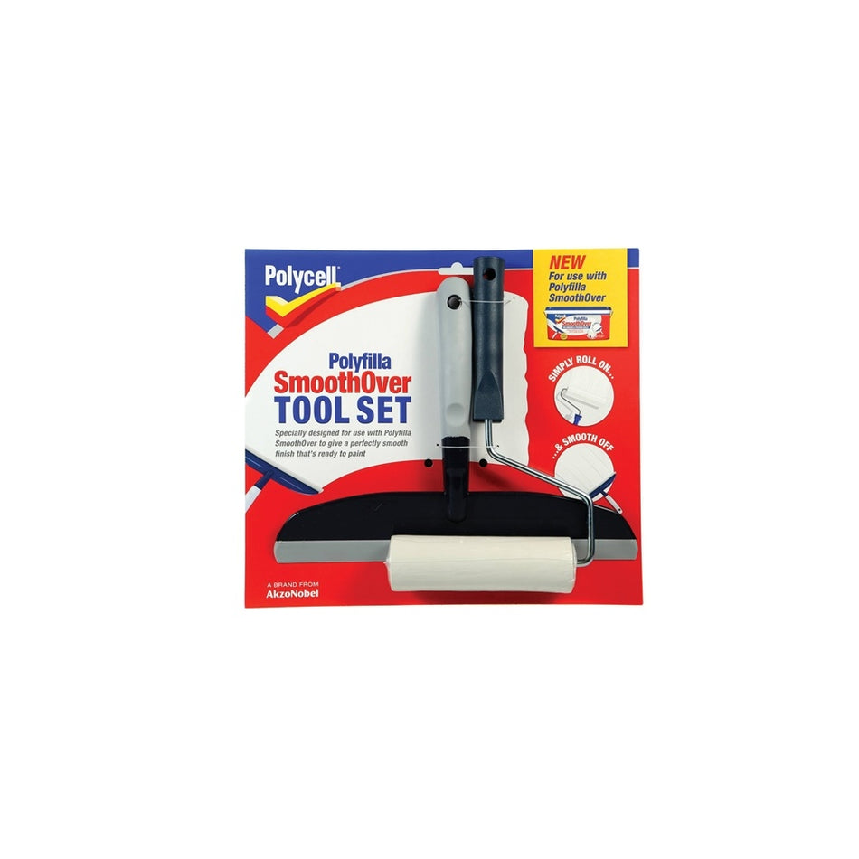 Polycell SmoothOver Tool Set Roller & Spreader